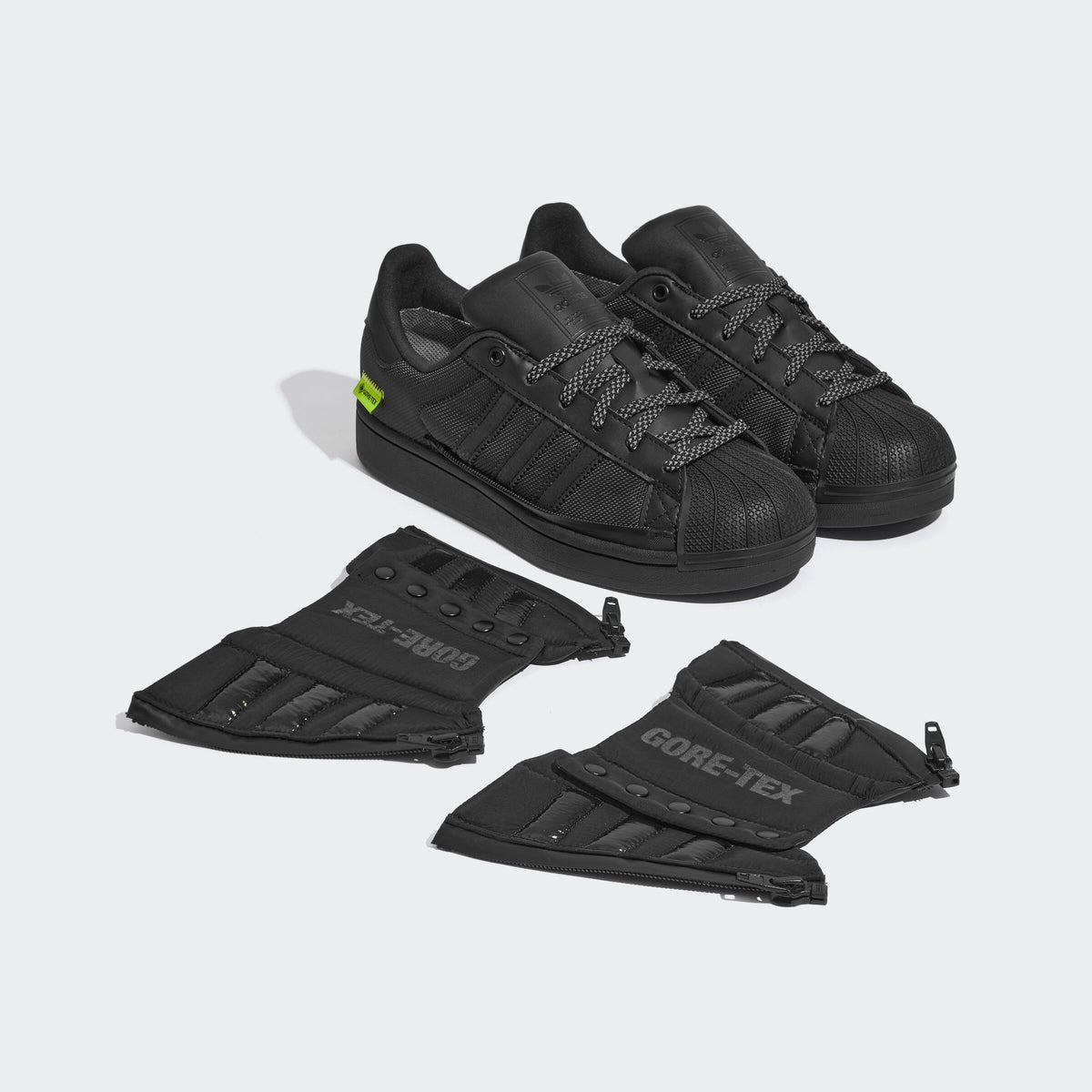 Adidas Superstar II GTX Sneakers - Black / Lemon Yellow - view 7