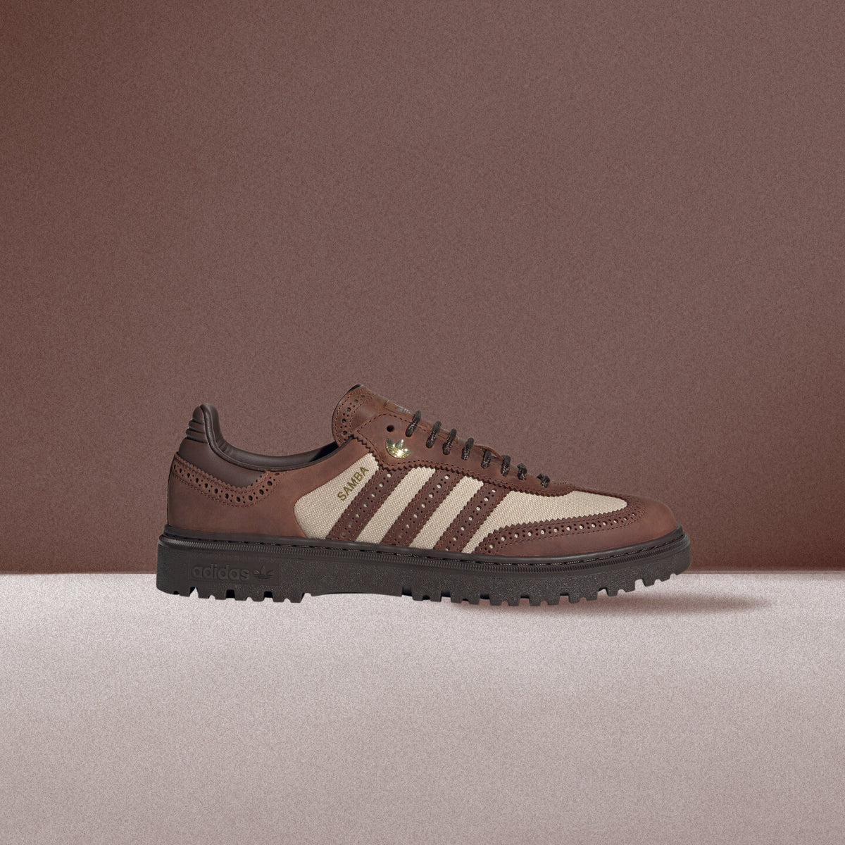 Adidas Samba WTR Sneakers - Dark Brown / Brown / Gold - view 1
