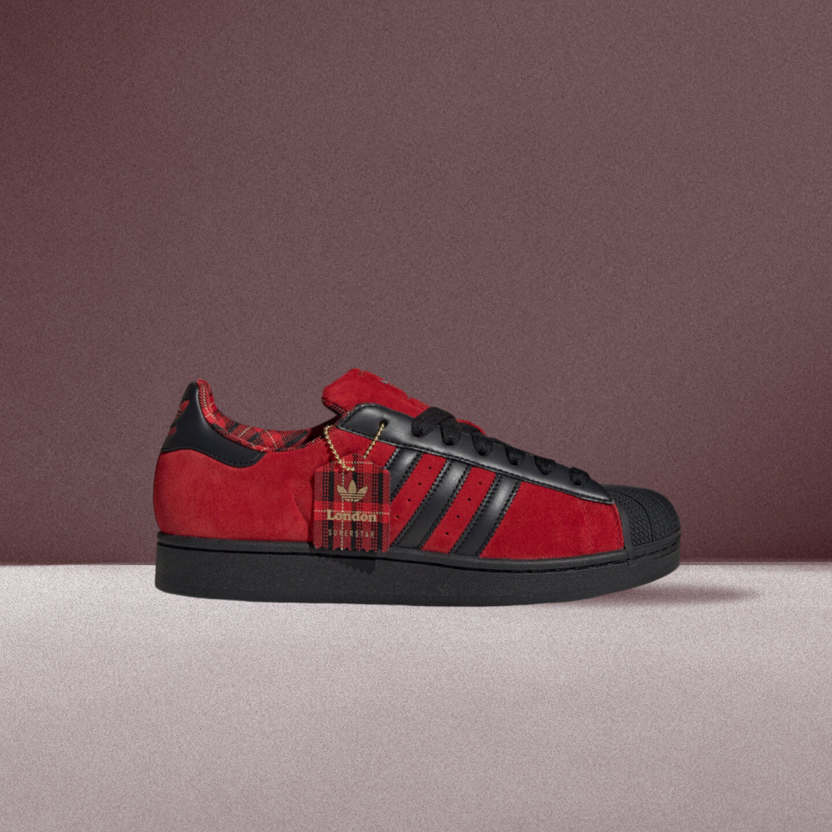 Adidas Superstar II Sneakers - Better Scarlet / Black - view 1
