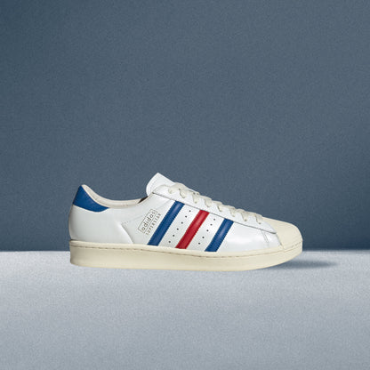 Adidas Superstar Vintage MiG Sneakers - Crystal White / Blue / Better Scarlet - view 1
