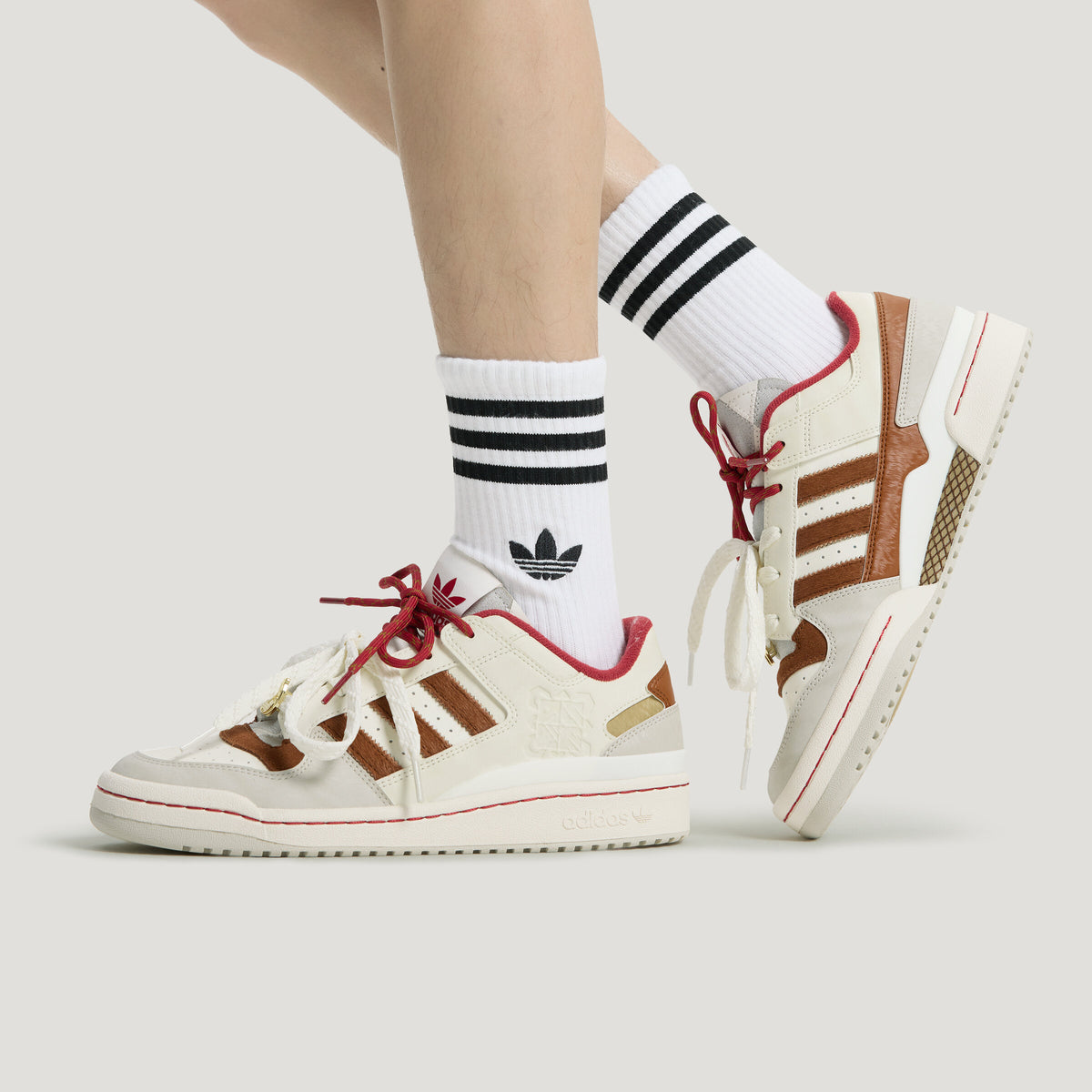 Adidas Forum LOW CL Sneakers - Chalk White / Wonder Alumina - view 4