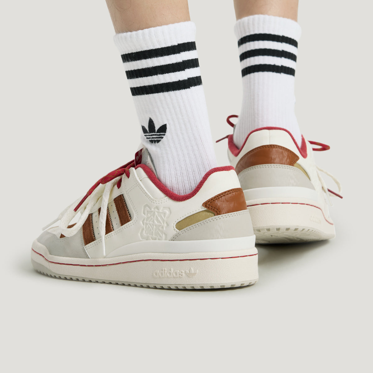 Adidas Forum LOW CL Sneakers - Chalk White / Wonder Alumina - view 5