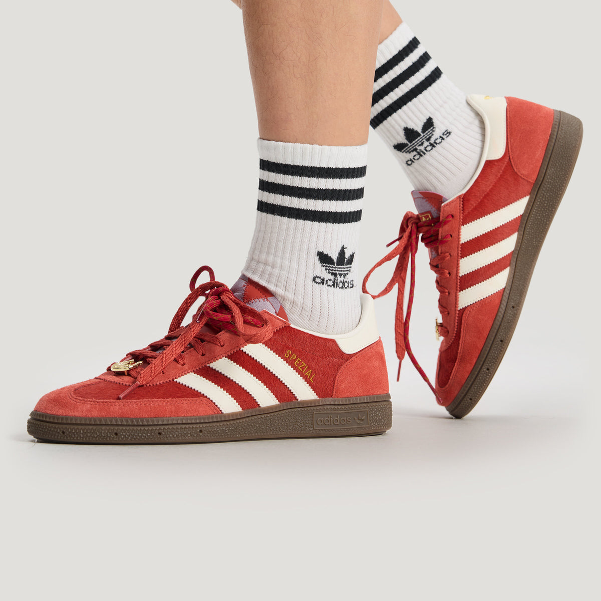 Adidas Handball Spezial Sneakers - Chalk White / Resin Yellow - view 3