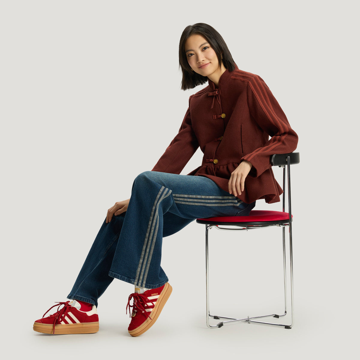Adidas Gazelle BOLD Sneakers - Energy Red / White / Resin Yellow - view 8