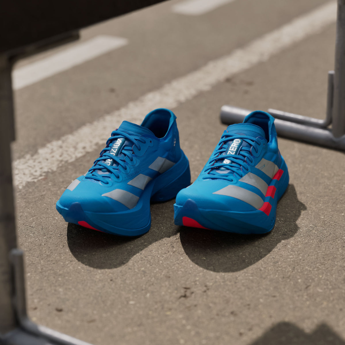 Adidas Adizero Adios PRO 4 W Sneakers - Silver Metallic / Bright Red - view 3