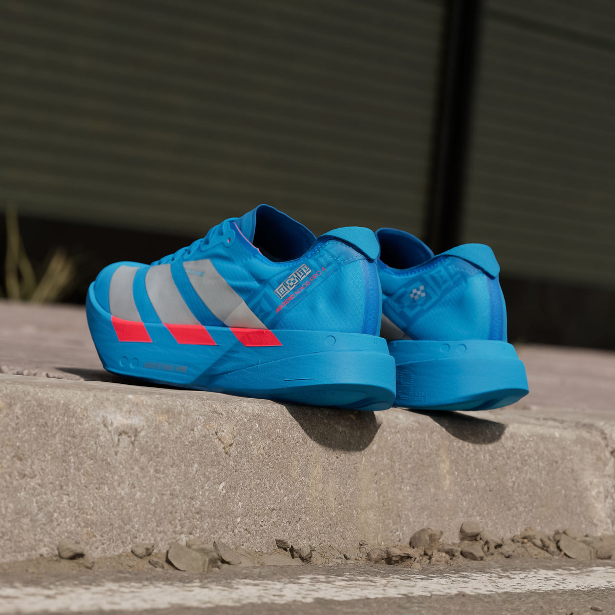 Adidas Adizero Adios PRO 4 W Sneakers - Silver Metallic / Bright Red - view 4