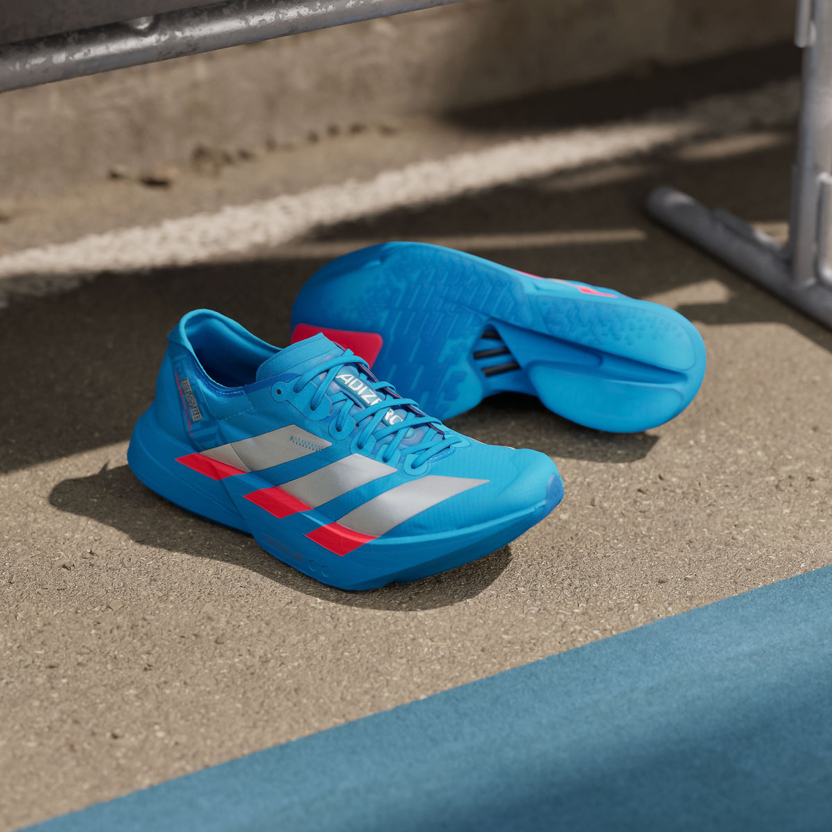 Adidas Adizero Adios PRO 4 W Sneakers - Silver Metallic / Bright Red - view 6