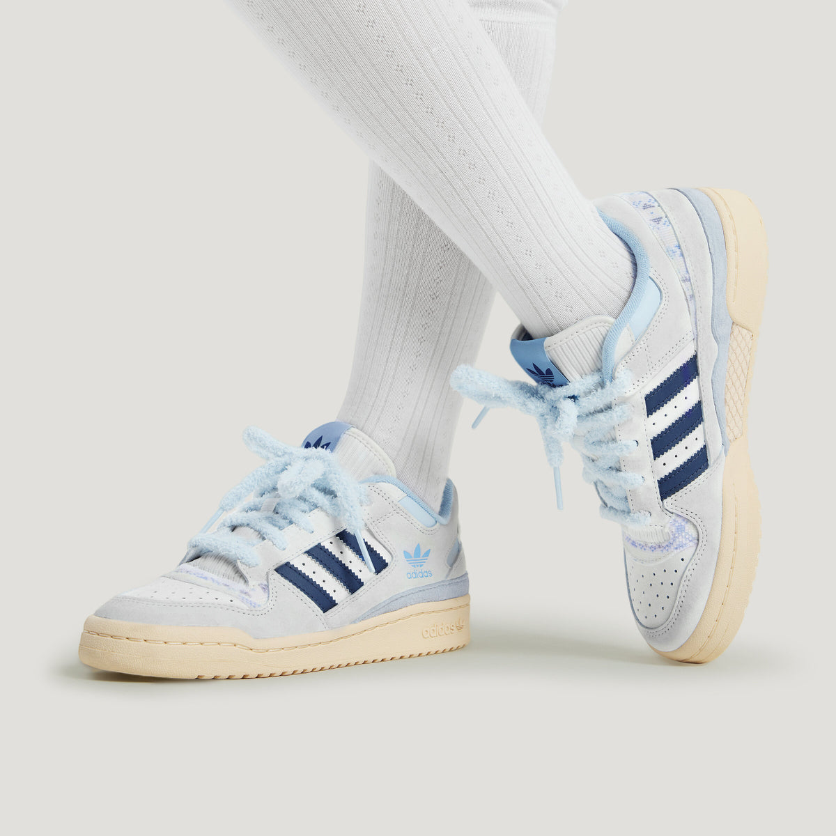 Adidas Forum LOW CL W Sneakers - Grey White / Light Blue / Soft Ink Blue - view 6