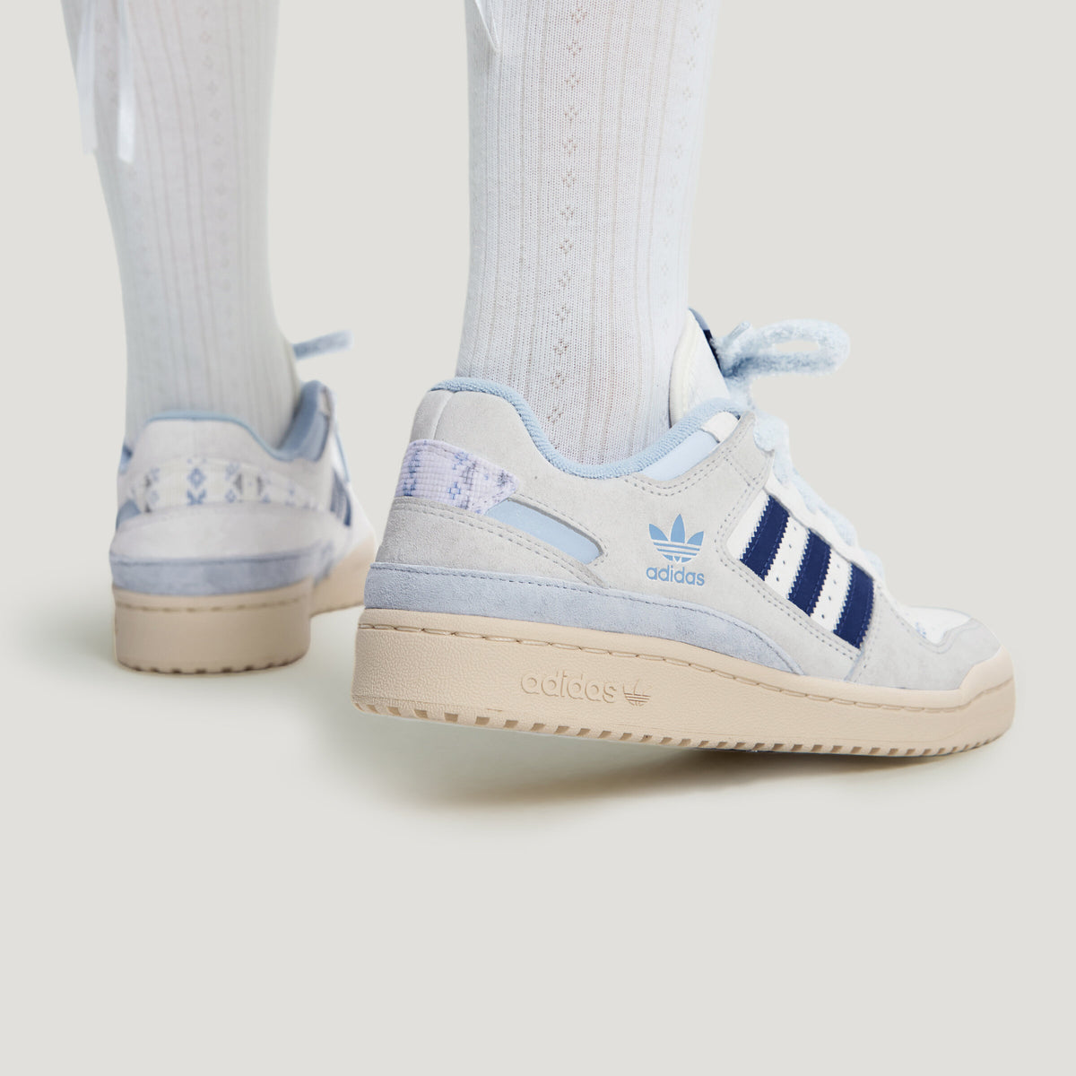 Adidas Forum LOW CL W Sneakers - Grey White / Light Blue / Soft Ink Blue - view 7