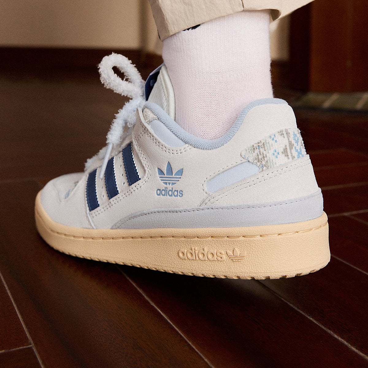 Adidas Forum LOW CL W Sneakers - Grey White / Light Blue / Soft Ink Blue - view 5
