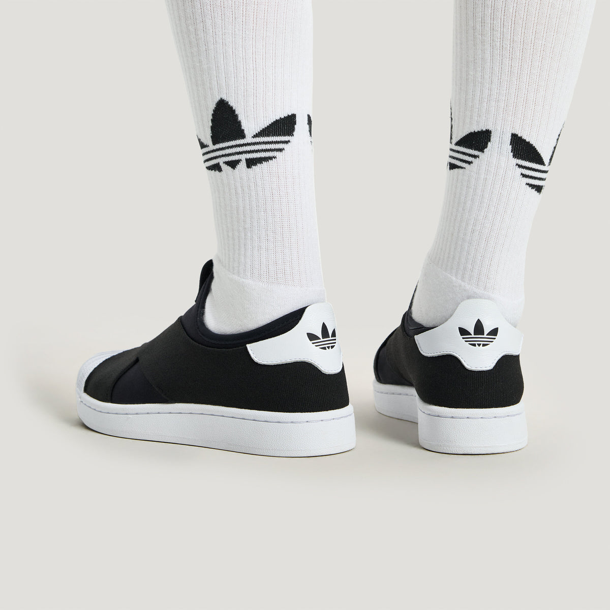Adidas Superstar II Slipon Sneakers - Black / White - view 6
