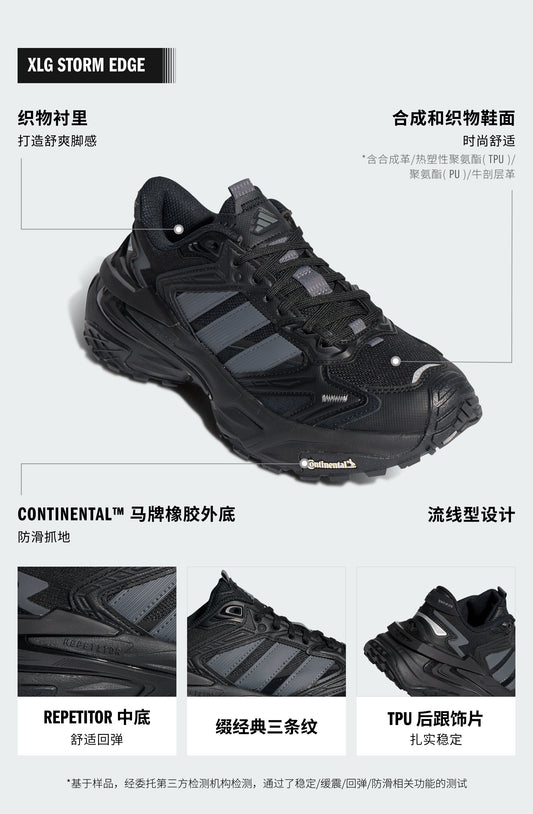 Adidas XLG Storm EDGE Sneakers - Black / Dark Grey - view 1