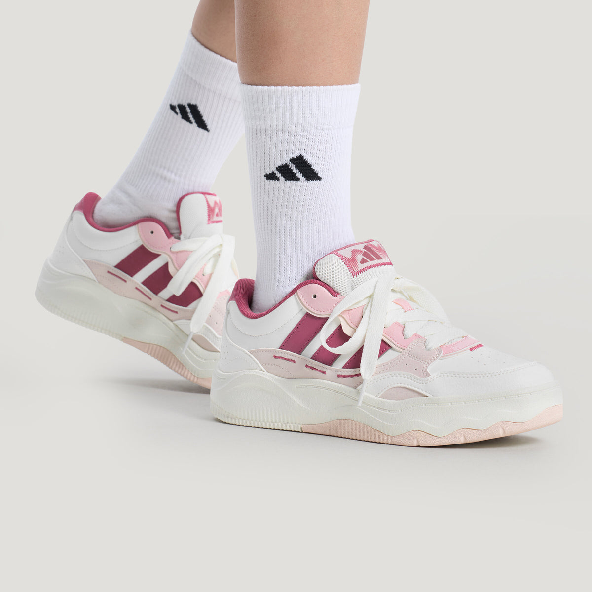 Adidas Lite Shuffle Sneakers - Crystal White / Black / Light Grey - view 7