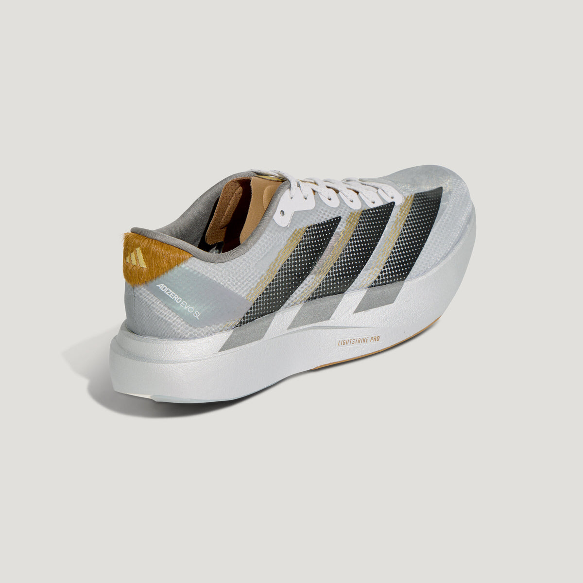 Adidas Adizero EVO SL Woven CNY Sneakers - Light Grey / Iron Metallic / Silver Metallic - view 5