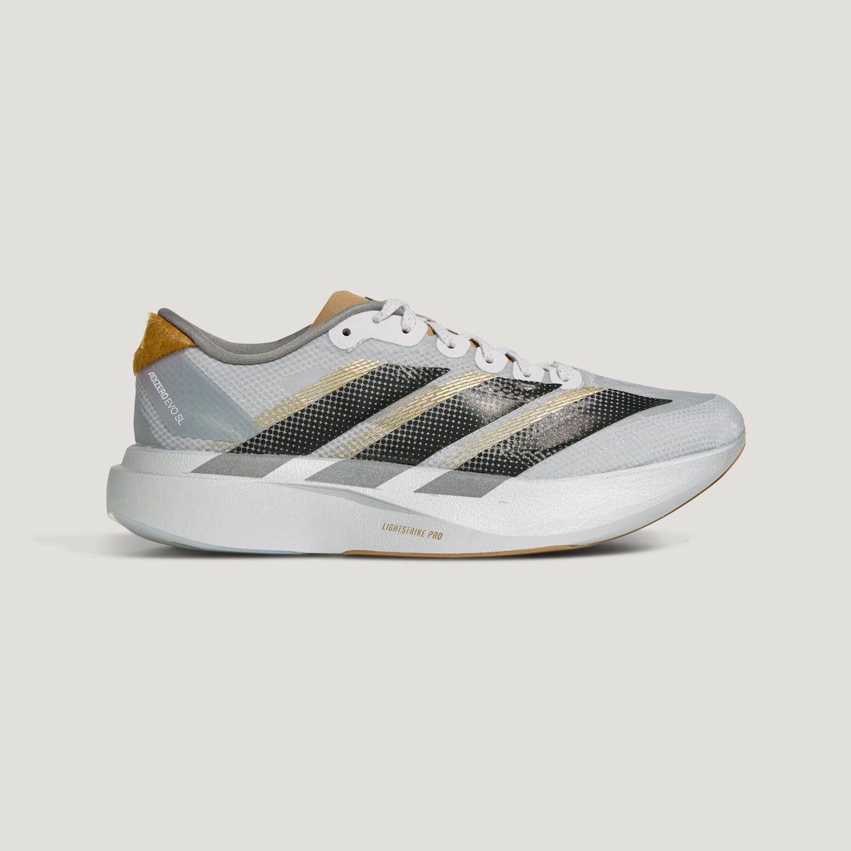 Adidas Adizero EVO SL Woven CNY Sneakers - Light Grey / Iron Metallic / Silver Metallic - view 3