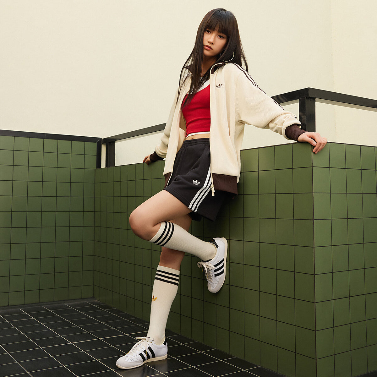 Adidas Changle Sneakers - Black / White / Off White - view 3