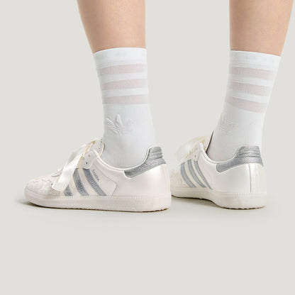 Adidas Samba OG W Sneakers - Crystal White / Silver Metallic - view 6