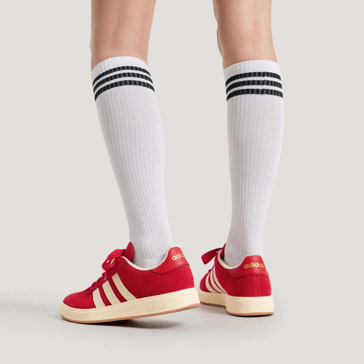 Adidas Grand Court BASE 00s Sneakers - White / Resin Yellow - view 6