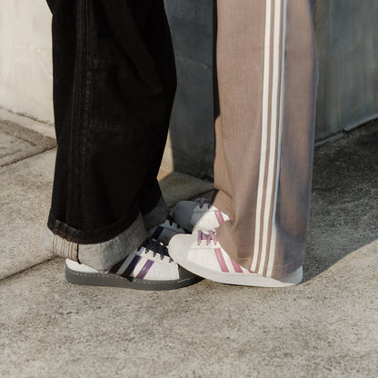 Adidas Superstar II Sneakers - Crystal White / Magic Mauve / Light Grey - view 3