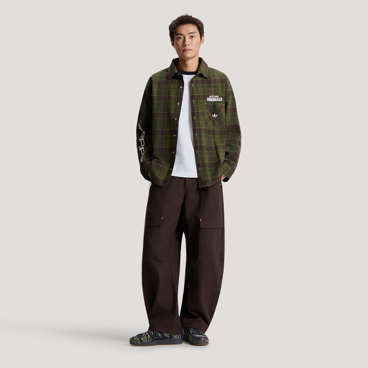 Adidas Superstar II Sneakers - Dark Olive / Aurora Grey / Carbon - view 6
