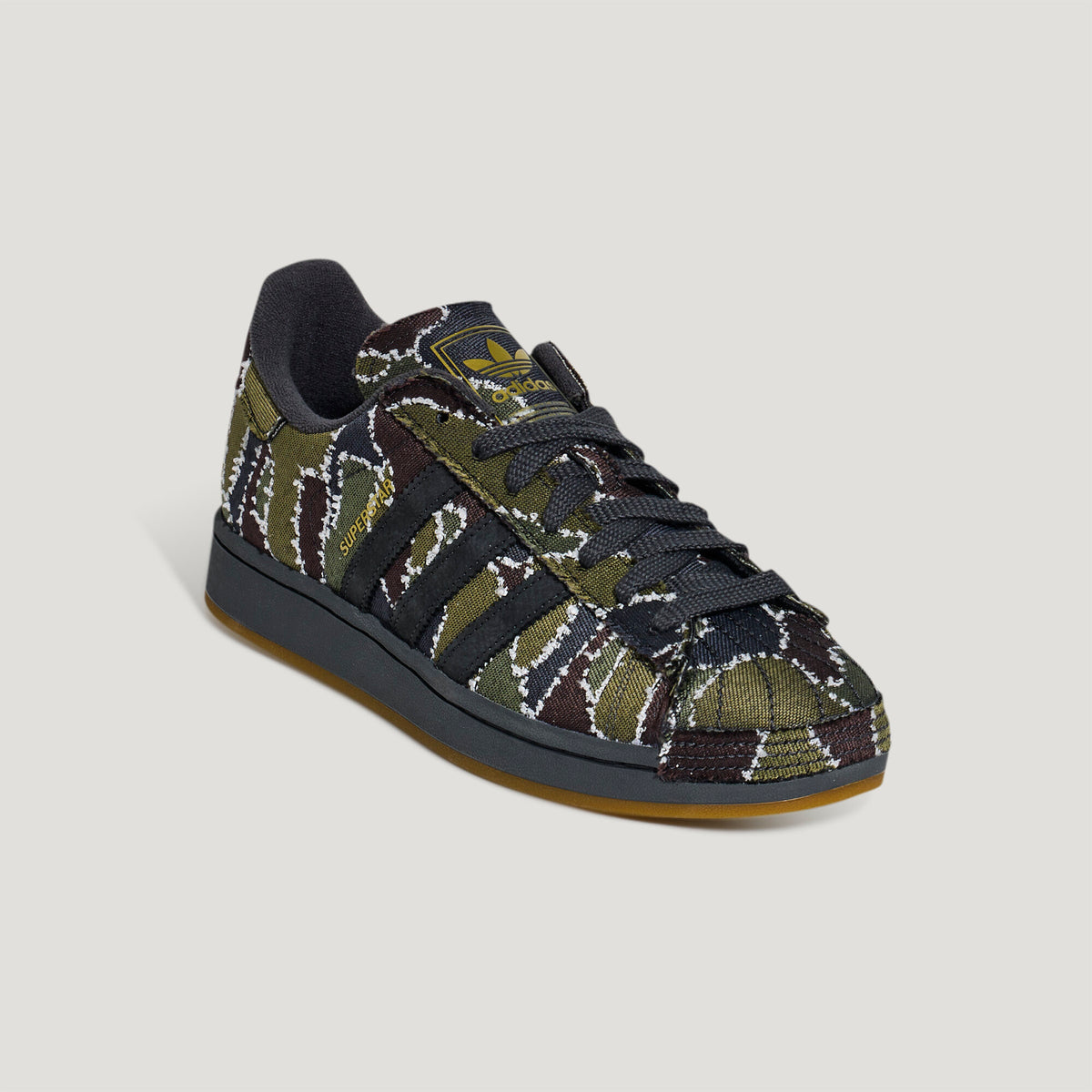 Adidas Superstar II Sneakers - Dark Olive / Aurora Grey / Carbon - view 5