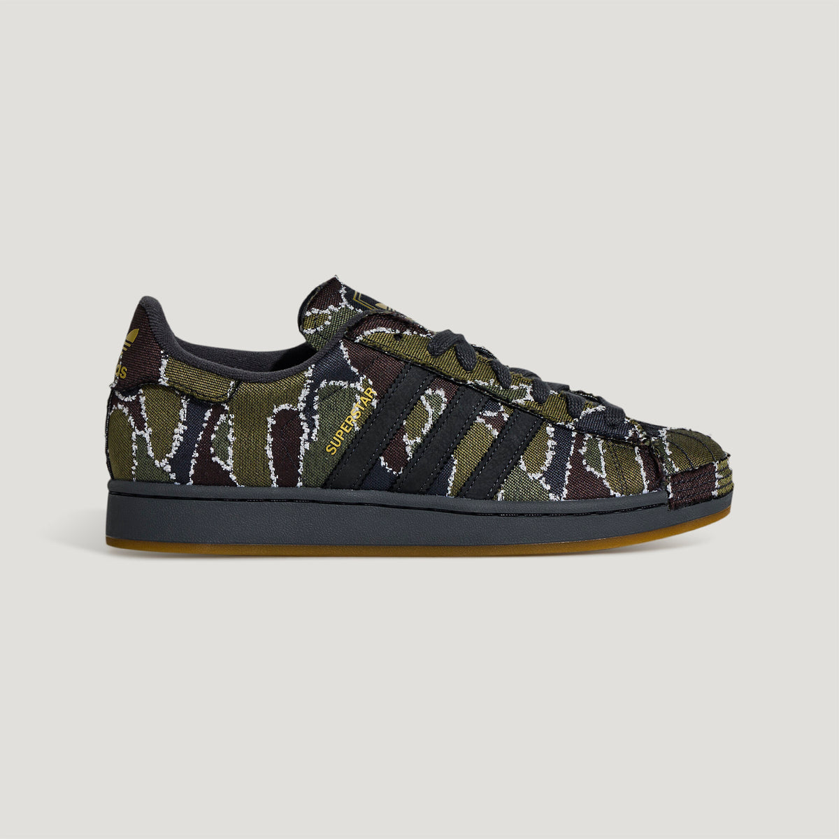 Adidas Superstar II Sneakers - Dark Olive / Aurora Grey / Carbon - view 4