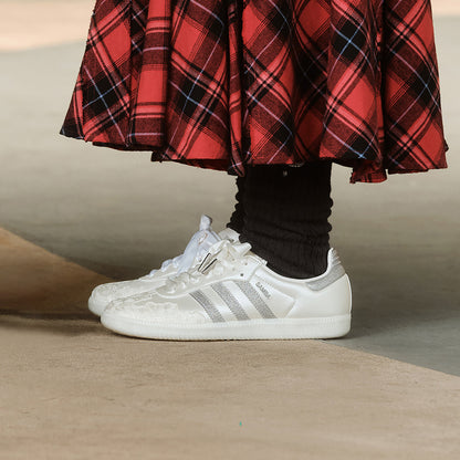 Adidas Samba OG W Sneakers - Crystal White / Silver Metallic - view 1