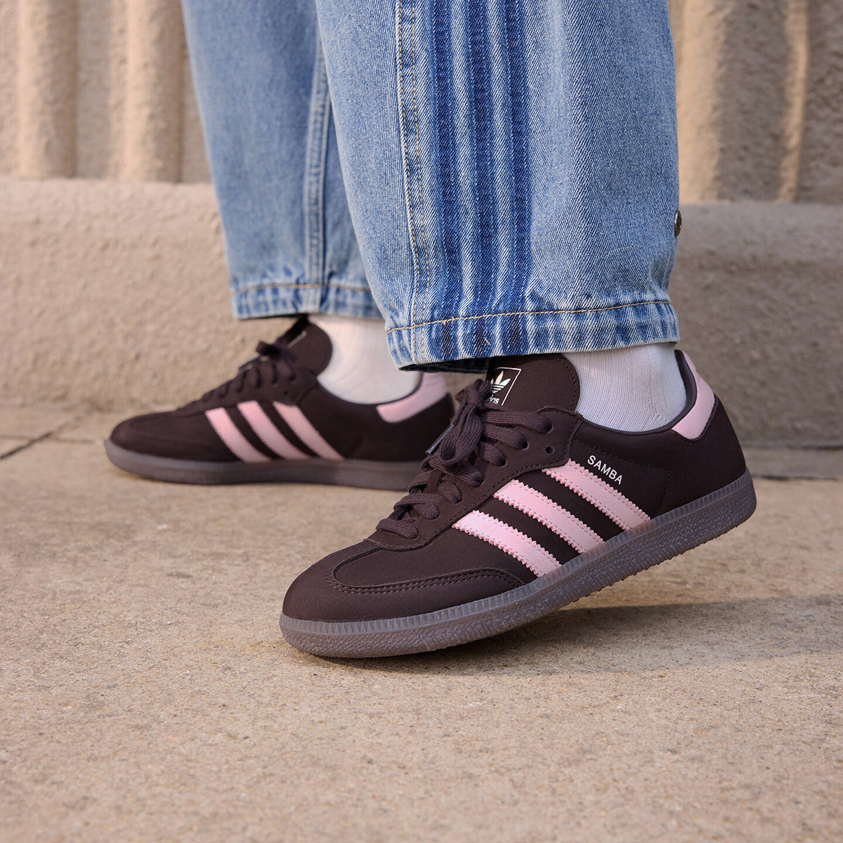 Adidas Samba OG Sneakers - Aurora Coffee / Light Pink - view 3