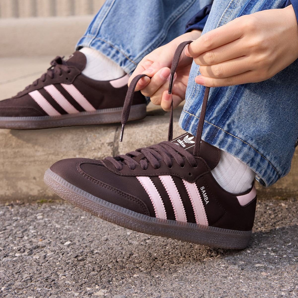 Adidas Samba OG Sneakers - Aurora Coffee / Light Pink - view 4