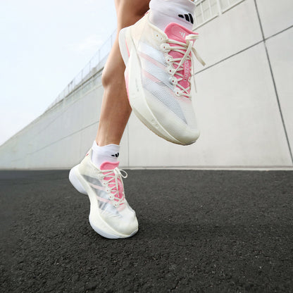 Adidas Adizero Boston 13 M Sneakers - Crystal White / Silver Metallic / Blessed Pink - view 1
