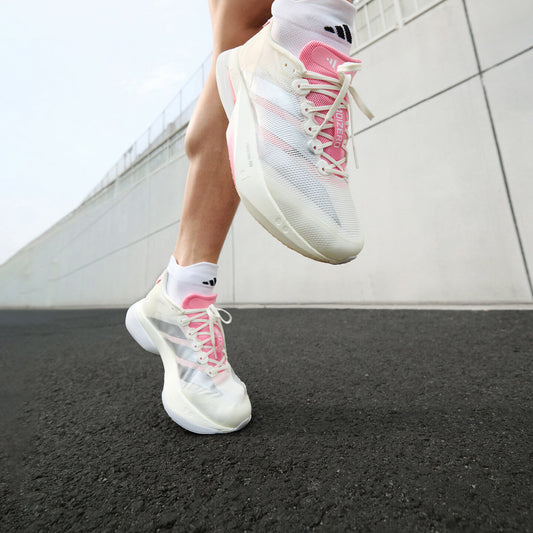 Adidas Adizero Boston 13 M Sneakers - Crystal White / Silver Metallic / Blessed Pink - view 1