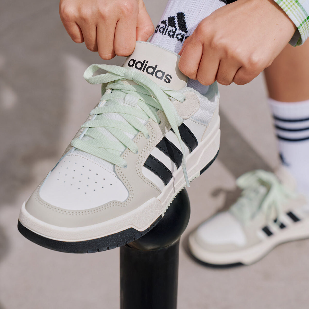 Adidas Entrap Sneakers - White / Black - view 1