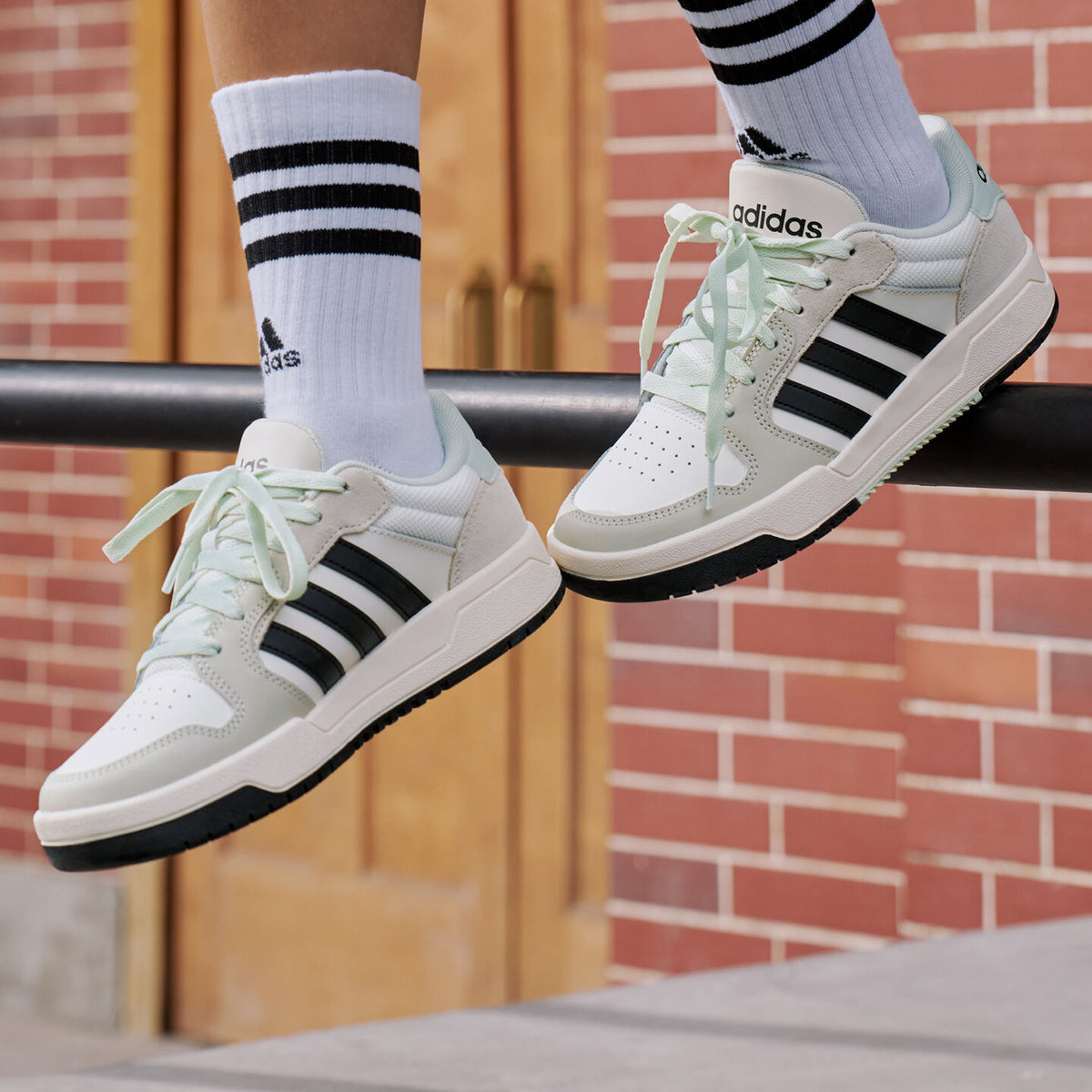 Adidas Entrap Sneakers - White / Black - view 2