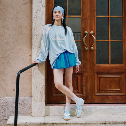 Adidas VS JOG 2.0 Sneakers - Light Sky Blue / Silver Metallic / Crystal White - view 3
