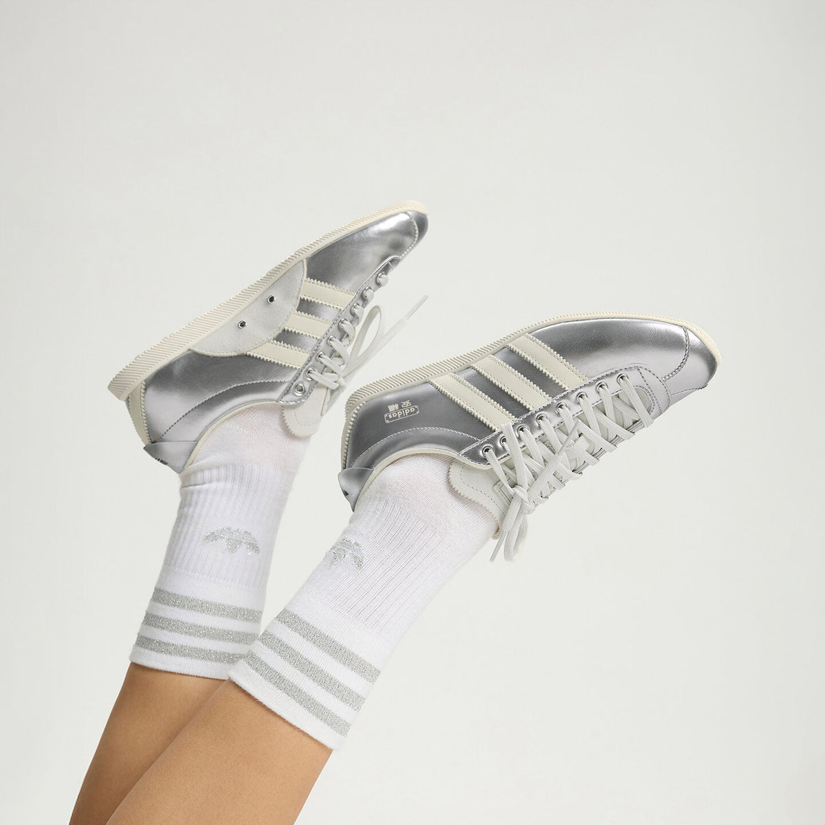 Adidas Adidas ANFU Sneakers - Silver Metallic / Off White - view 6