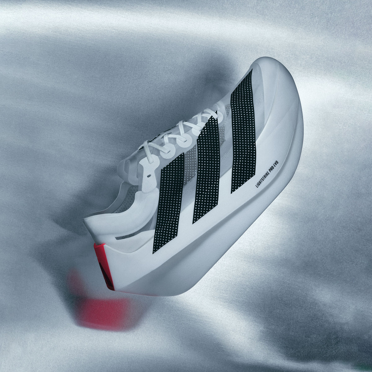 Adidas Adizero Prime x EVO Sneakers - White / Black / Bright Red - view 3
