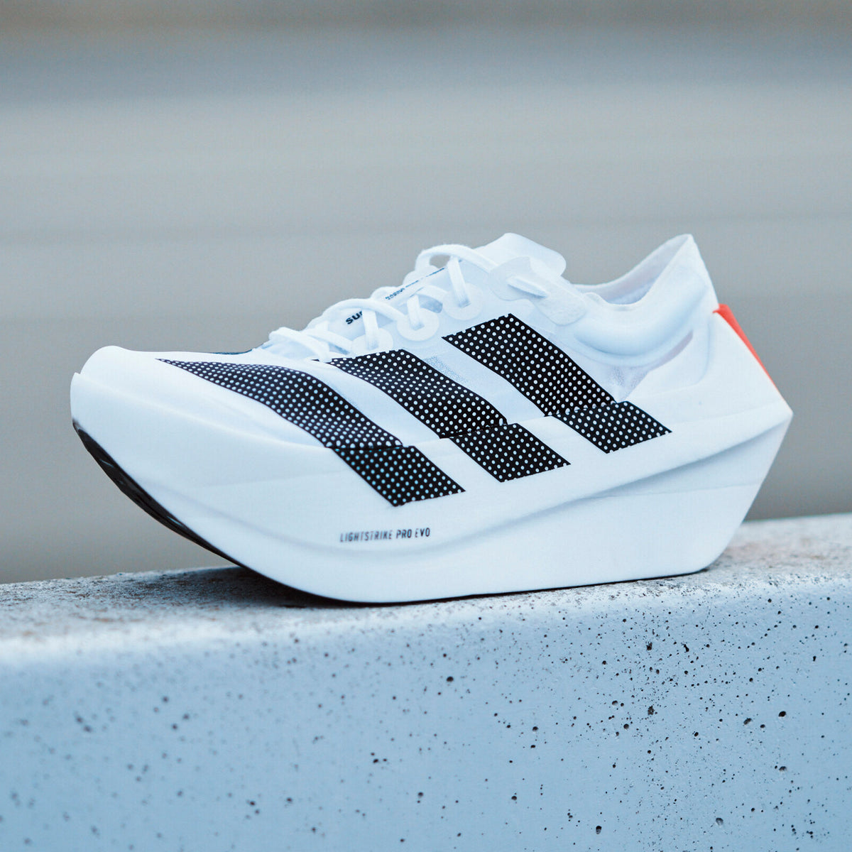 Adidas Adizero Prime x EVO Sneakers - White / Black / Bright Red - view 4