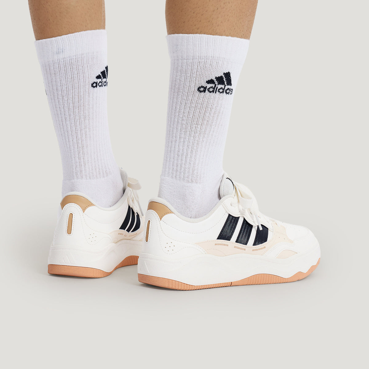 Adidas LITE Shuffle Sneakers - White / Pale Lilac / Light Purple - view 2
