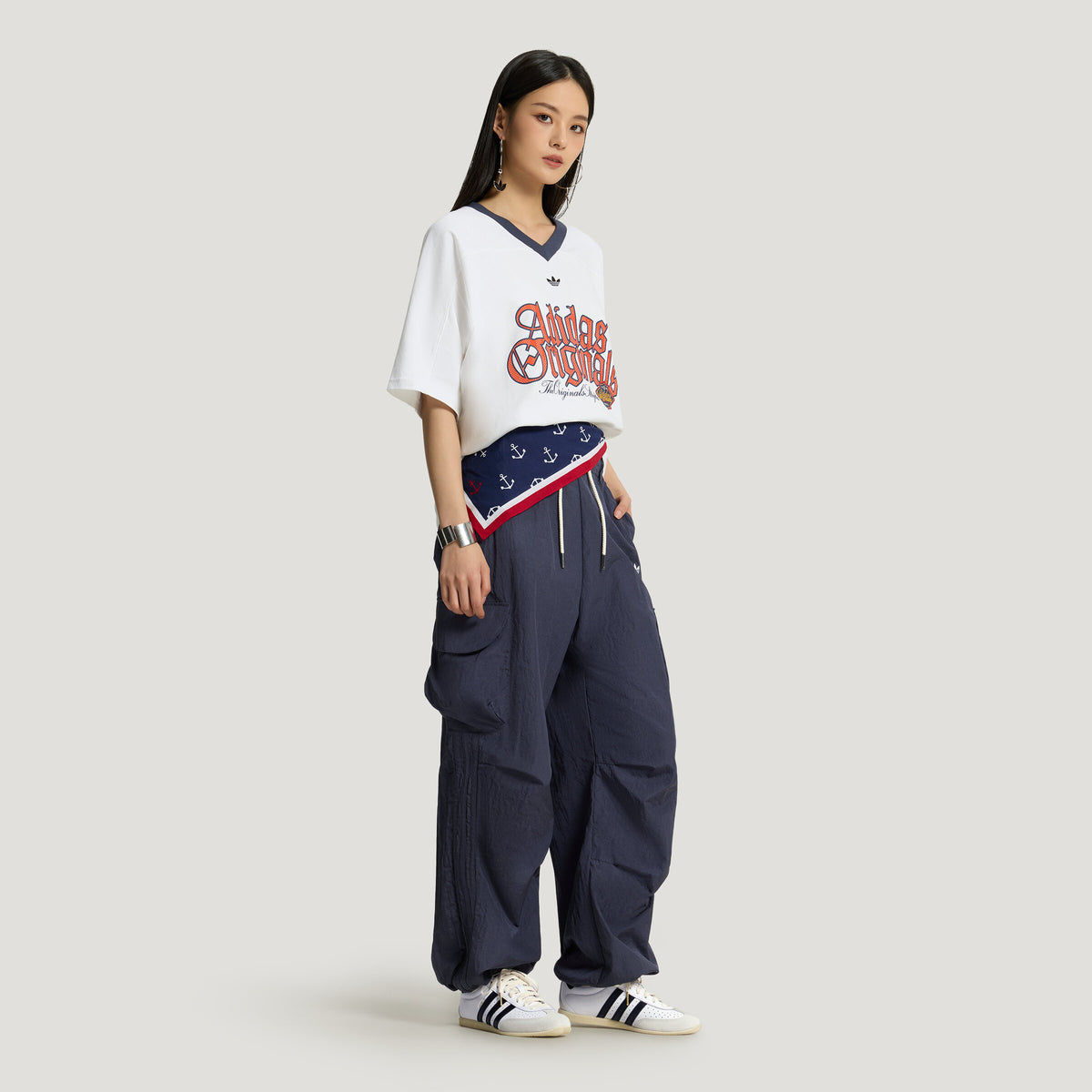 Adidas Changle Sneakers - Black / White / Off White - view 7