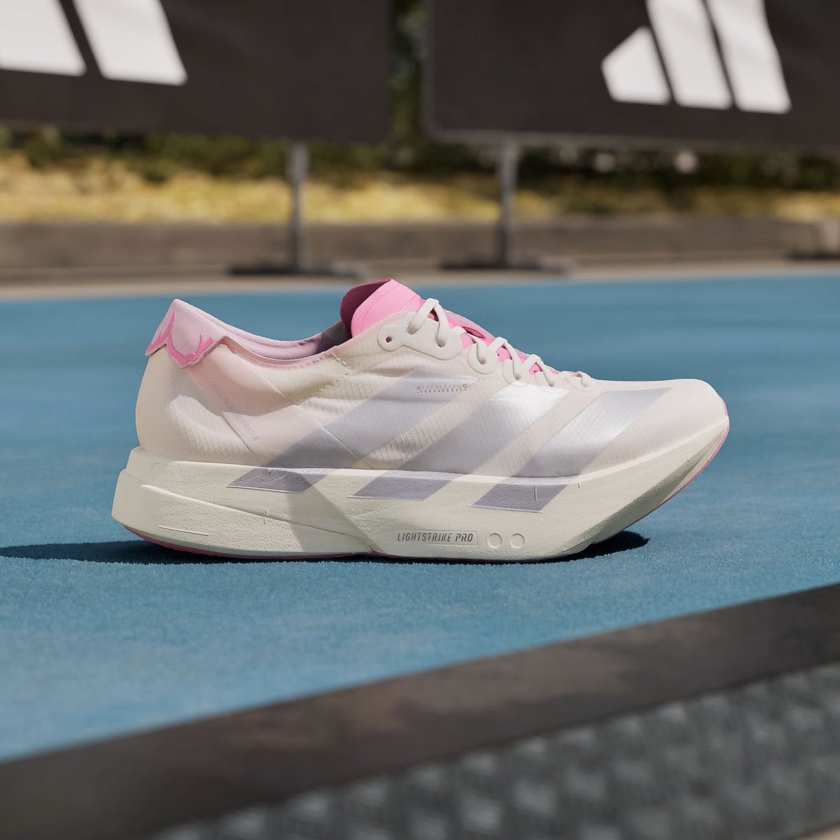 Adidas Adizero Adios PRO 4 M Sneakers - Crystal White / Silver Metallic / Blessed Pink - view 6