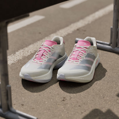 Adidas Adizero Boston 13 M Sneakers - Crystal White / Silver Metallic / Blessed Pink - view 6