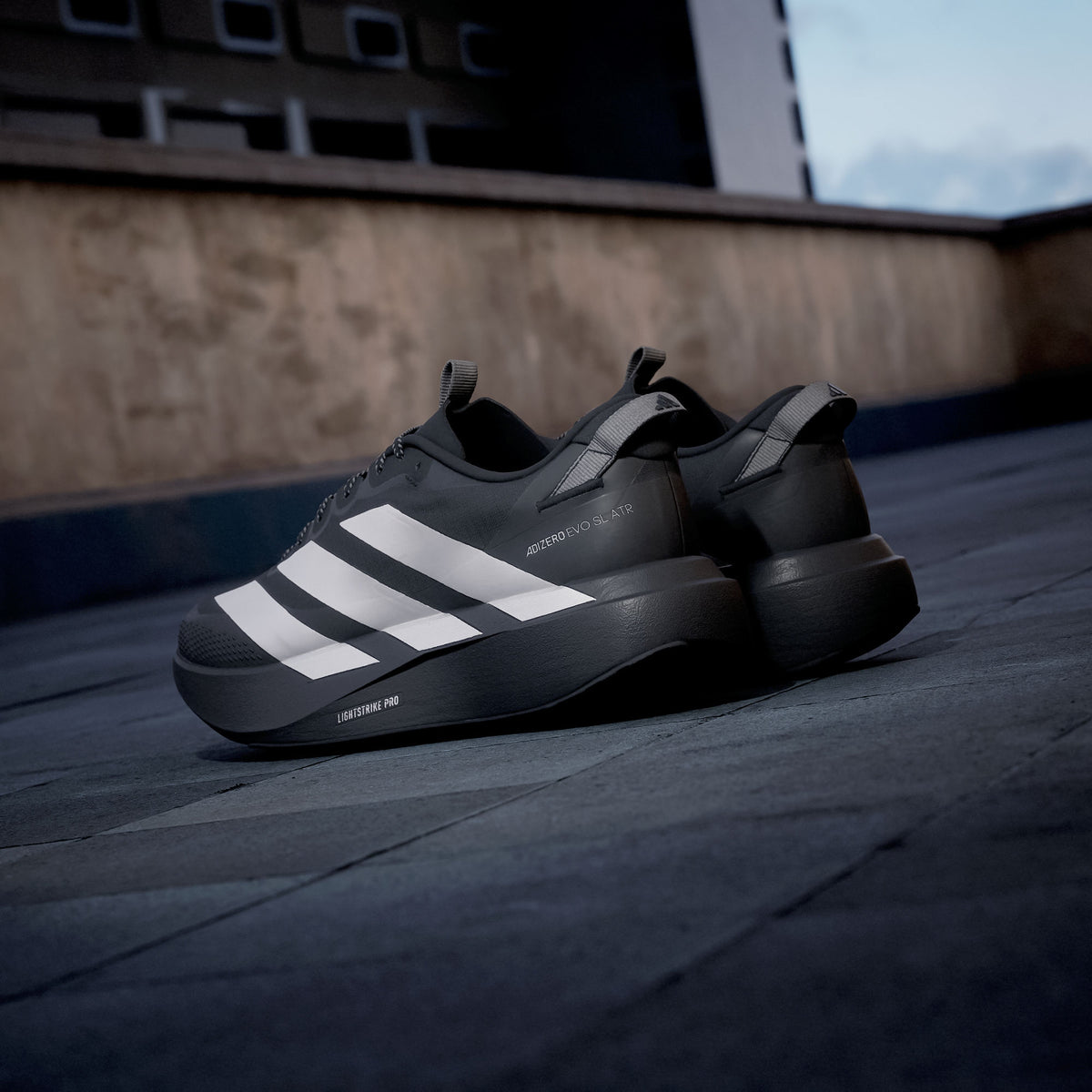 Adidas Adizero EVO SL ATR M Sneakers - Black / Silver Metallic / Dark Grey - view 4