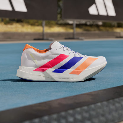 Adidas Adizero Adios PRO 4 M Sneakers - White / Bright Red / Bright Blue - view 1