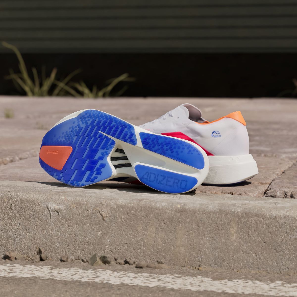 Adidas Adizero Adios PRO 4 M Sneakers - White / Bright Red / Bright Blue - view 2