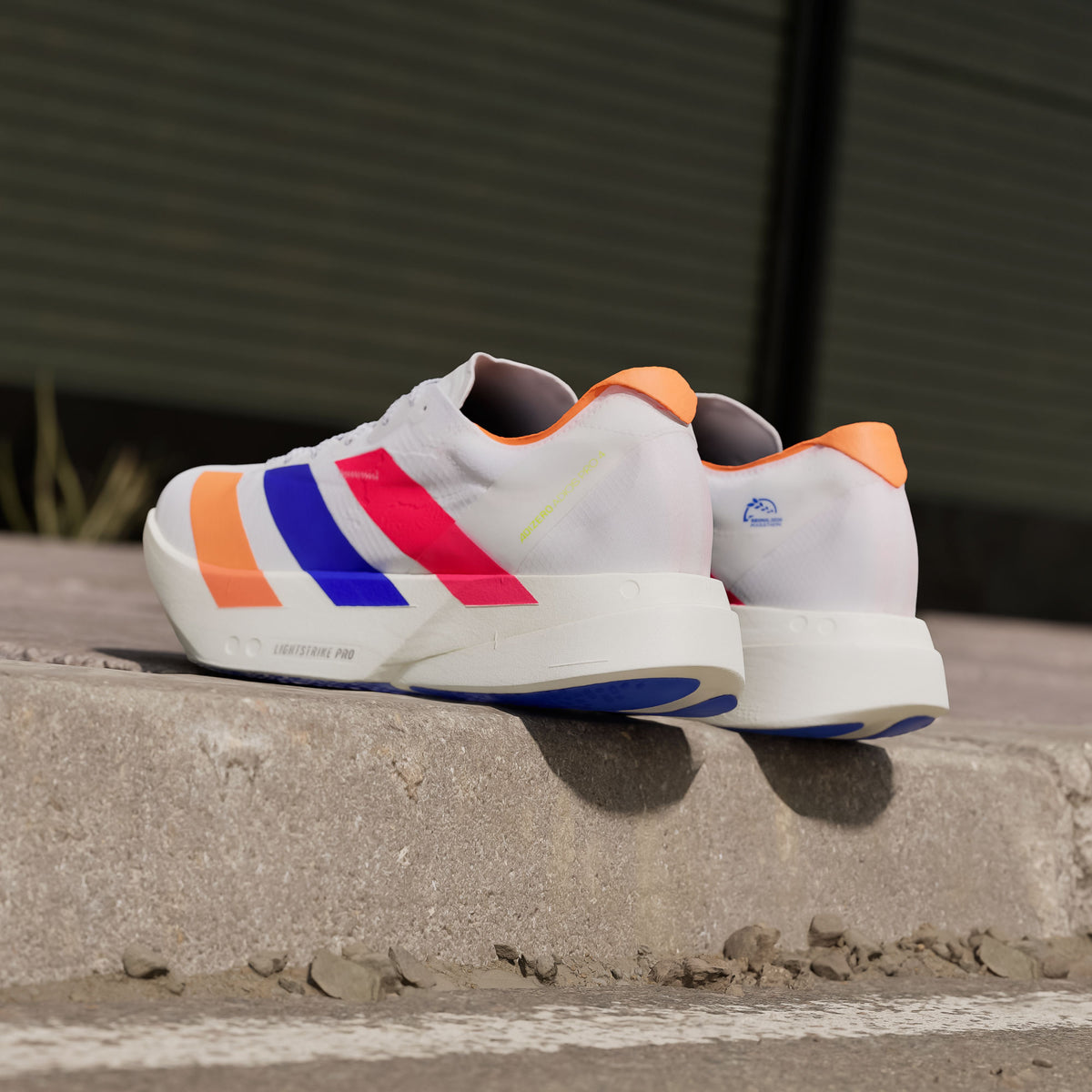 Adidas Adizero Adios PRO 4 M Sneakers - White / Bright Red / Bright Blue - view 4