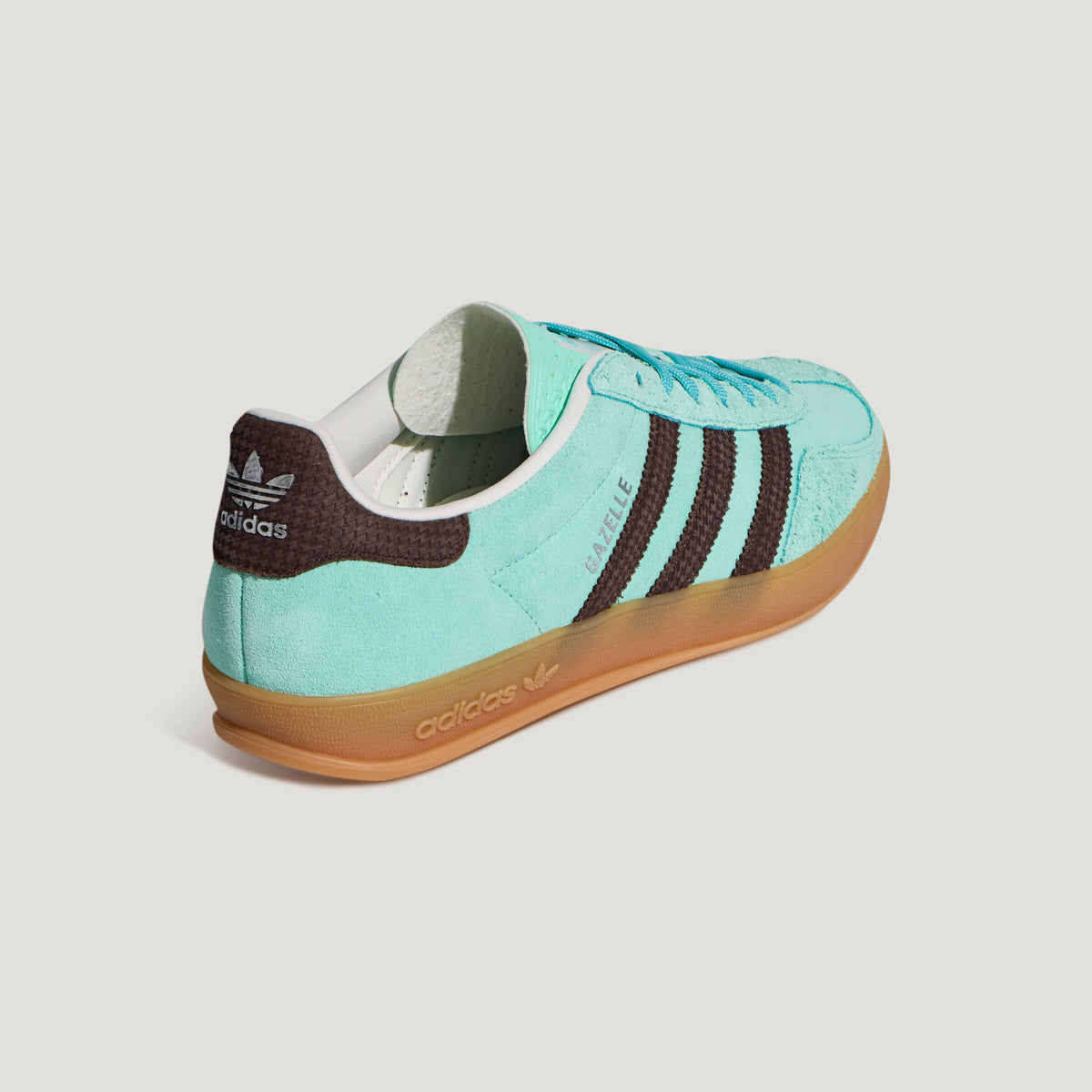 Adidas Gazelle Indoor Sneakers - Simple Green / Brown - view 3