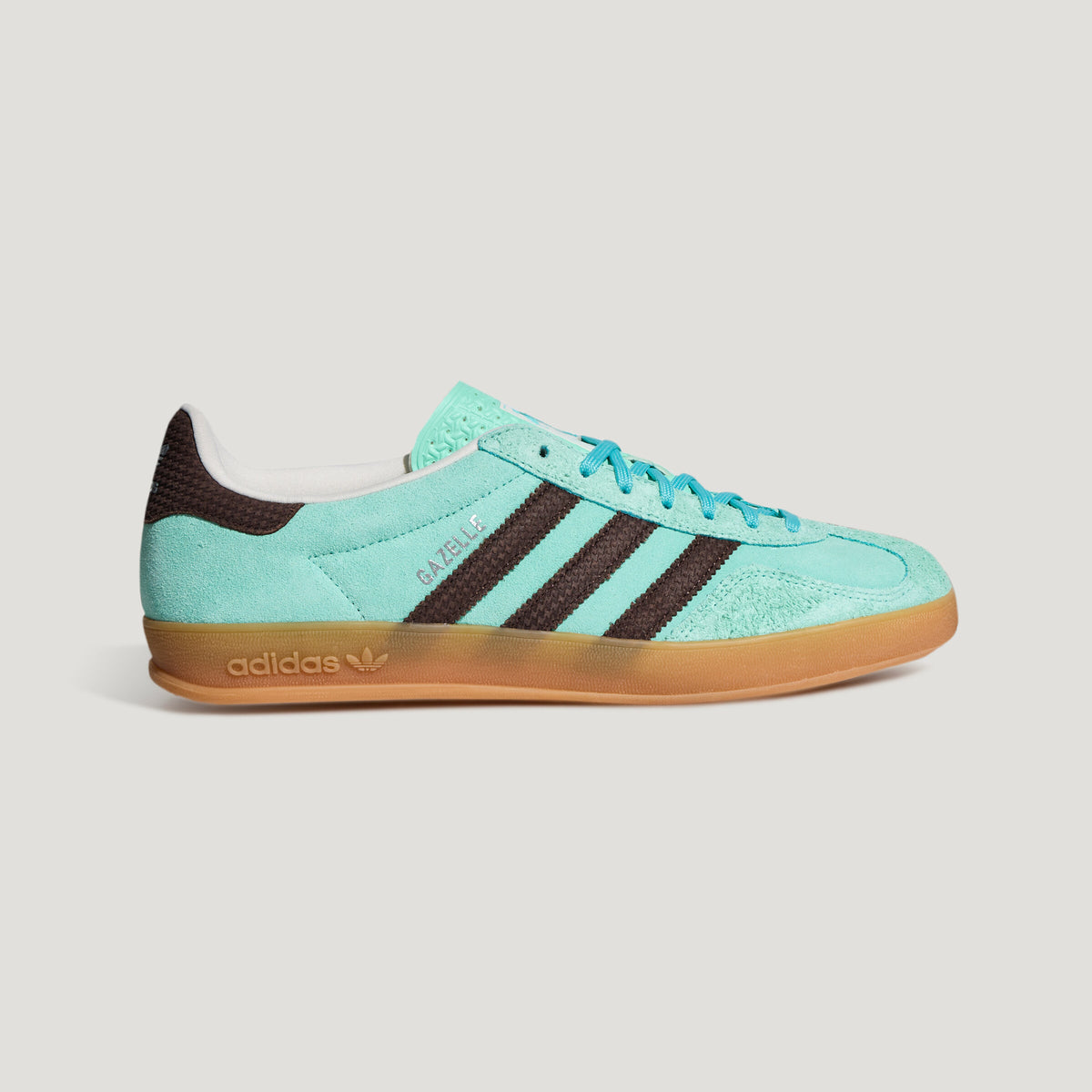 Adidas Gazelle Indoor Sneakers - Simple Green / Brown - view 1