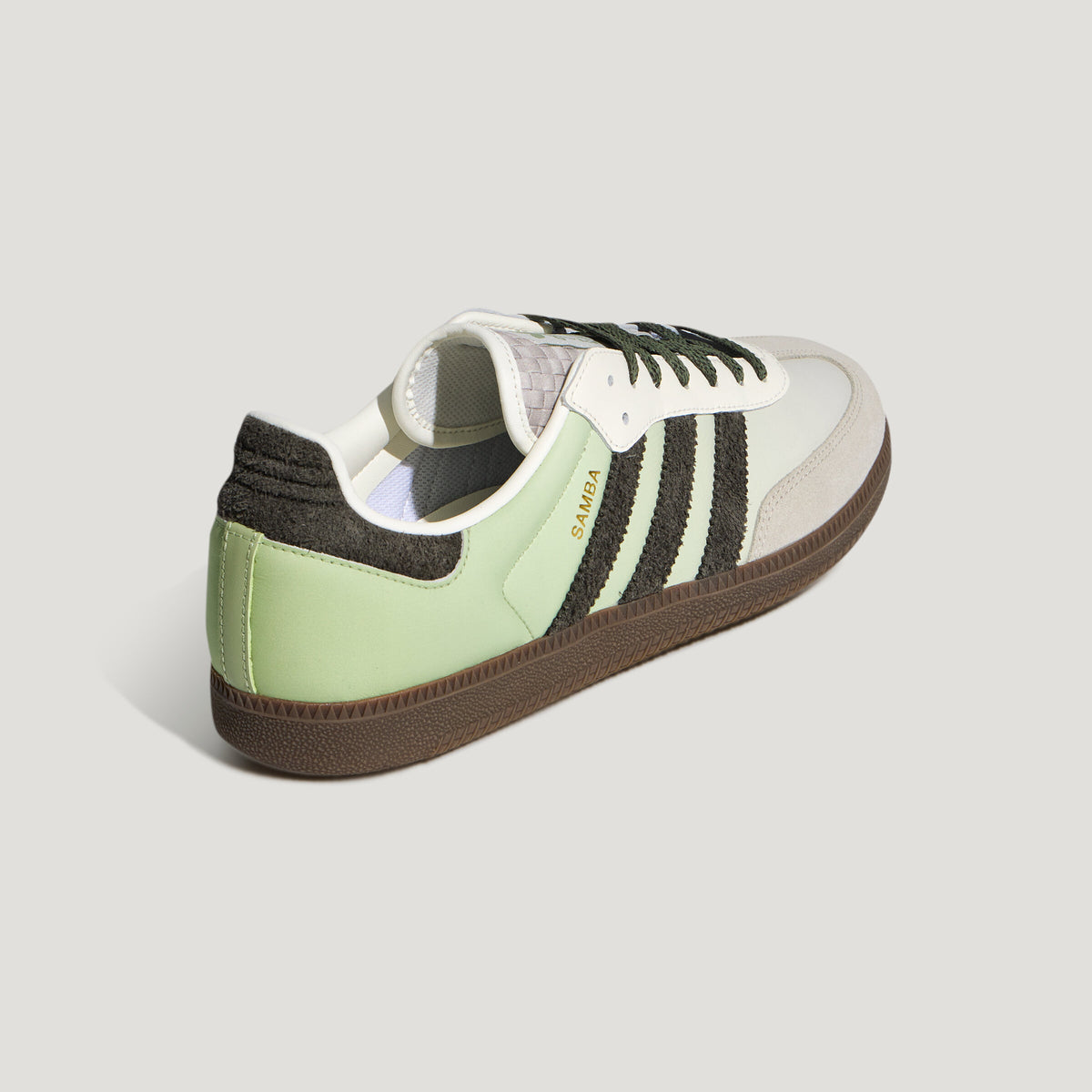 Adidas Samba OG Sneakers - Chalk White / Light Green / Light Grey - view 4