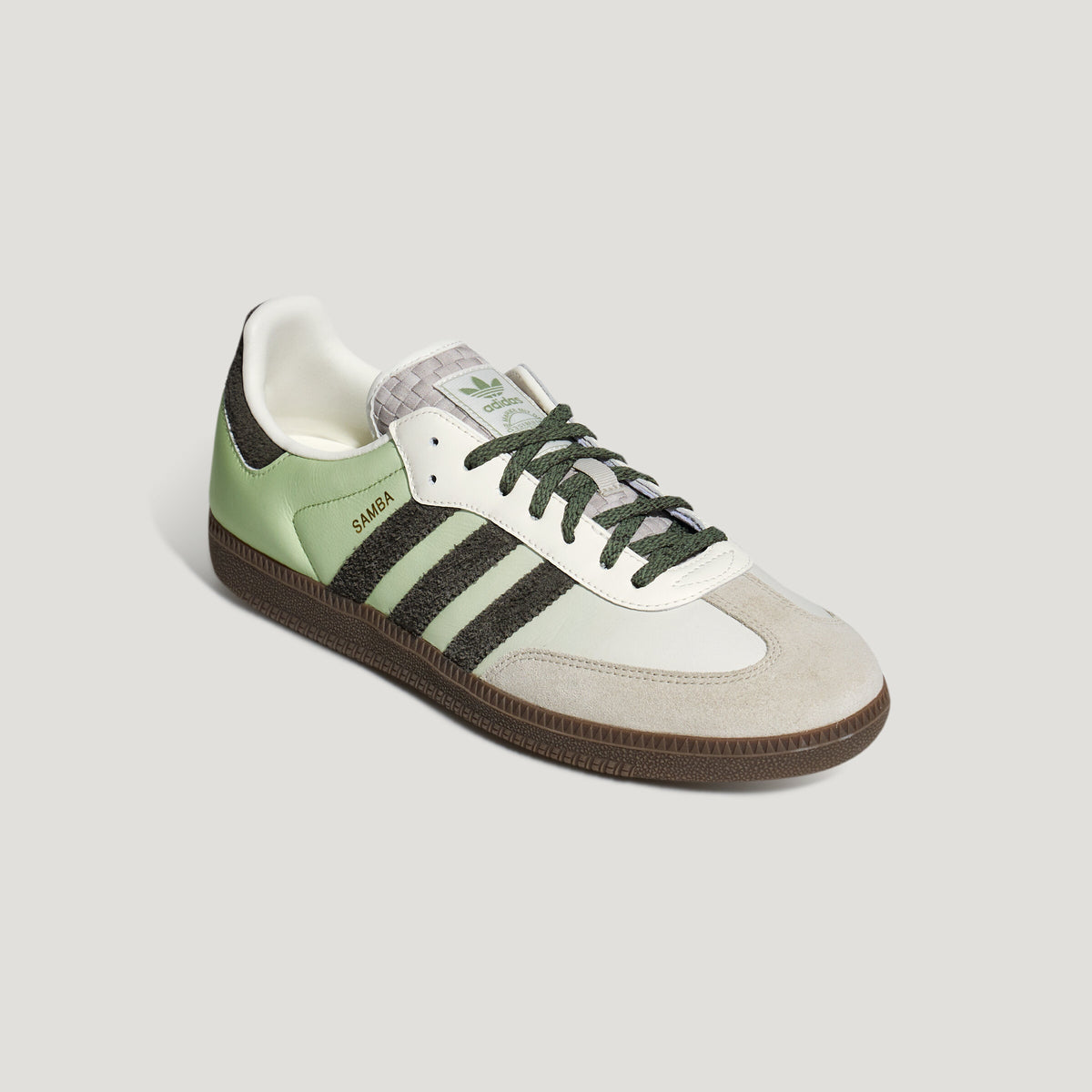 Adidas Samba OG Sneakers - Chalk White / Light Green / Light Grey - view 3