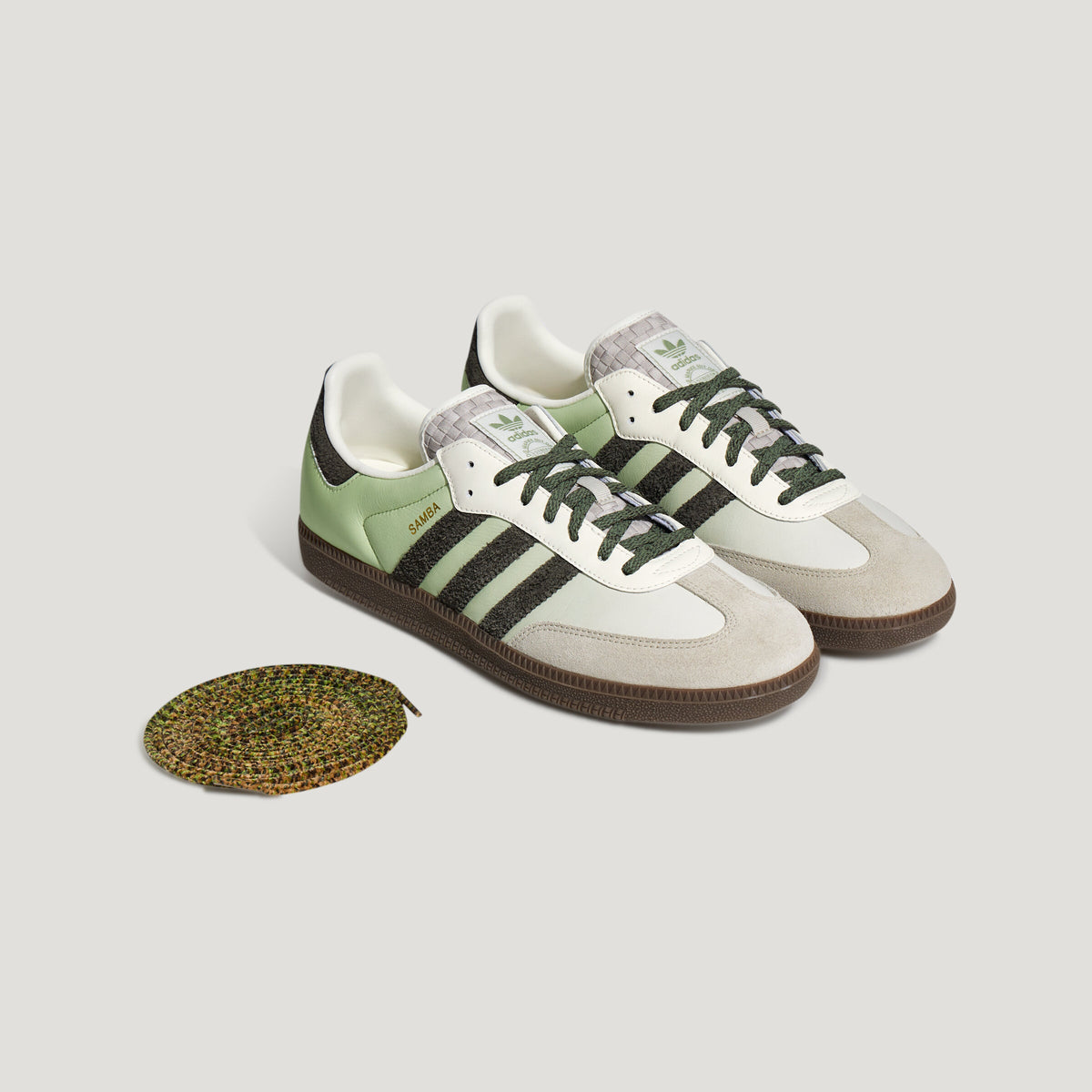 Adidas Samba OG Sneakers - Chalk White / Light Green / Light Grey - view 2